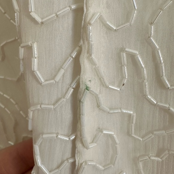 Vtg 80s Laurence Kazar Beaded Cocktail Dress - Picture 15 of 15